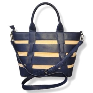 Miztique Weave Navy Tote Bag